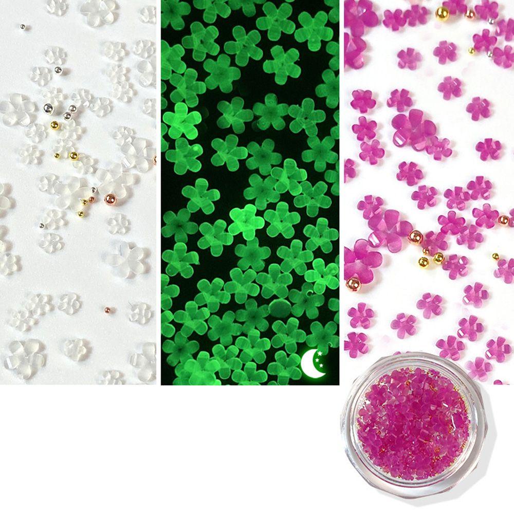 OCEANMAP Set 100 / 500 Hạt Nhựa 3D Dạ Quang Đính Móng Nghệ Thuật