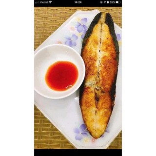 Cá thu 1 nắng cắt khúc 1kg,2 khúc to
