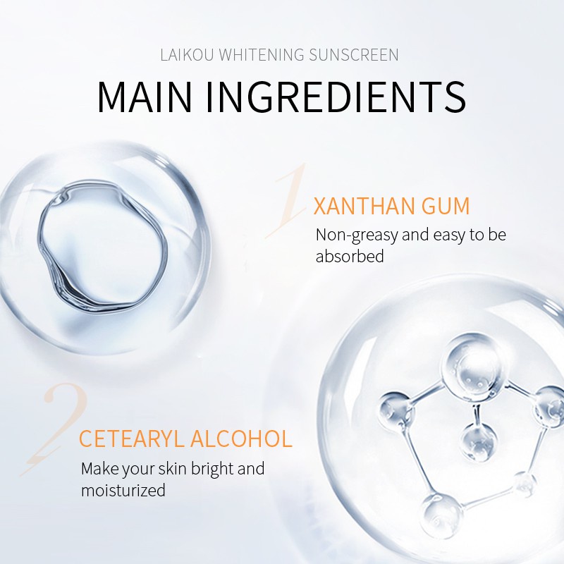 Kem chống nắng Laikou SPF50+ - Chống Nắng, Dưỡng Ẩm, Trắng Da 2g
