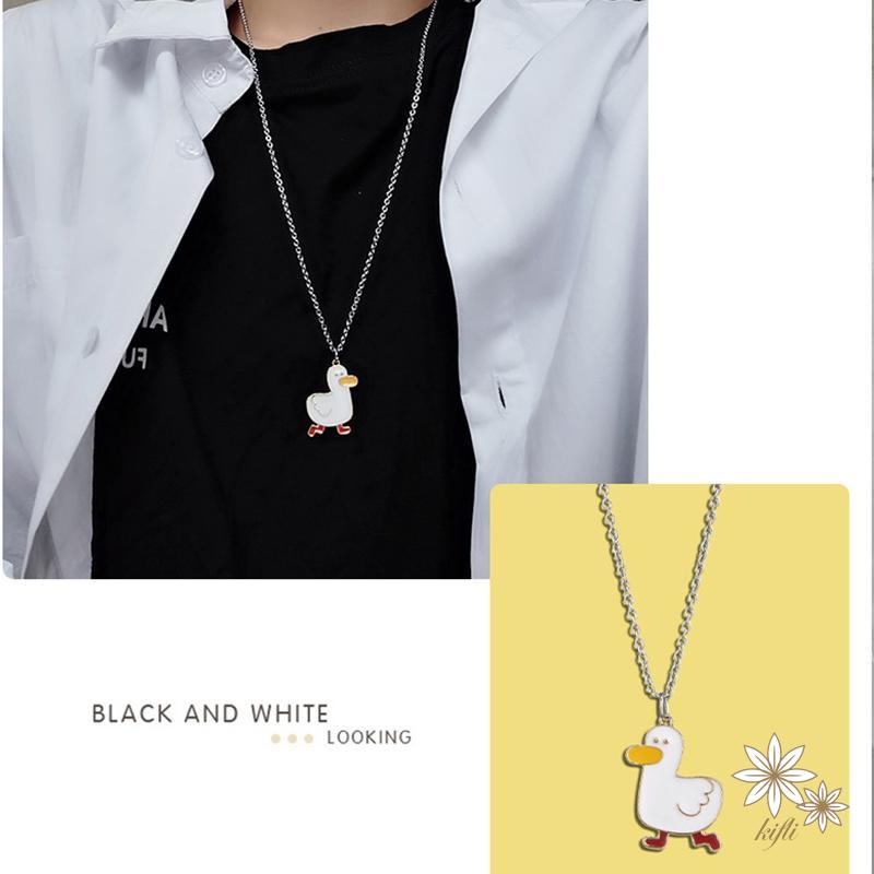 【Kifli】 Vòng cổ Mặt Hợp Kim Hình Động Vật Hoạt Hình Nhỏ Giọt