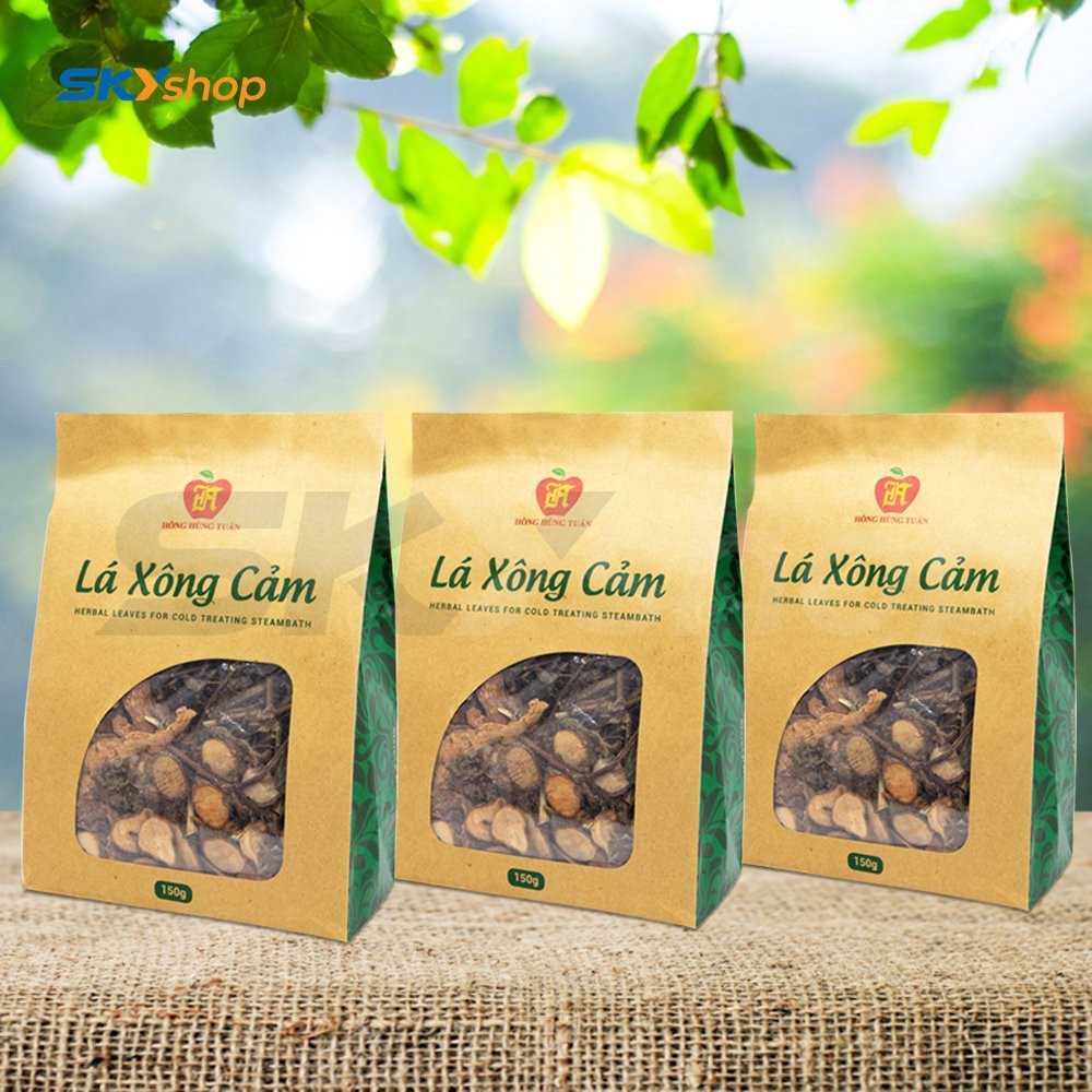 3 gói lá xông cảm