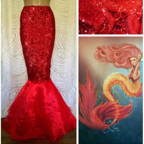HGL♪Sexy Mermaid Ladies Halloween Costume Fancy Party Sequins Maxi Dress Tail Skirt | BigBuy360 - bigbuy360.vn