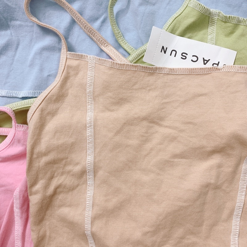 Áo 2 dây croptop Pacsun xuất xịn