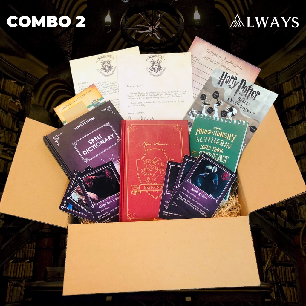 Set quà sinh nhật dành riêng cho Potterheads phân loại theo nhà - Quà tặng mang phong cách Harry Potter - SET QUÀ 2