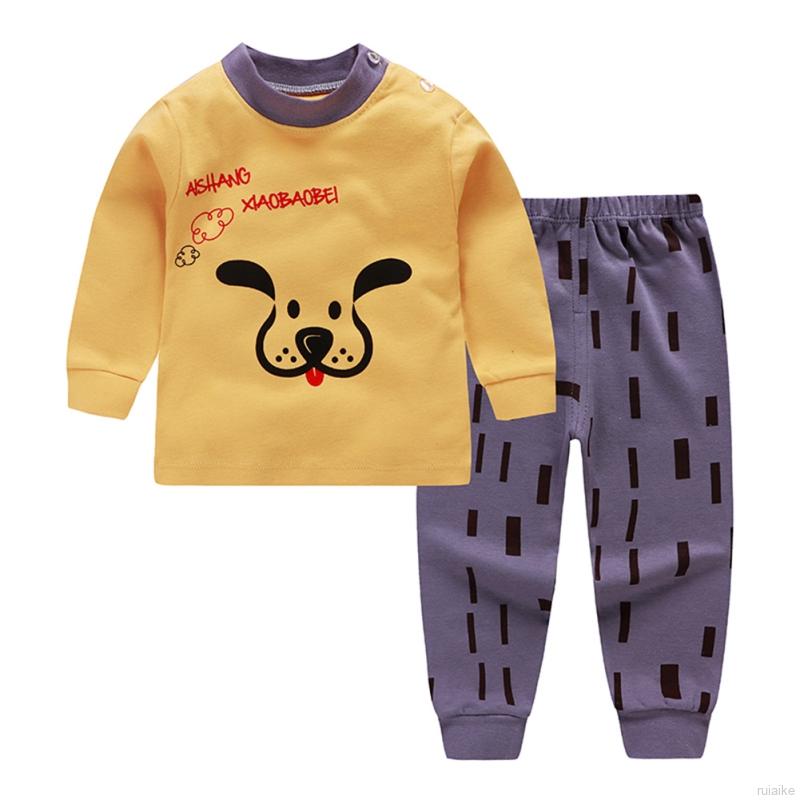 Bộ Đồ Ngủ Pijama 2 Món Cho Bé Từ 0-6 Tuổi