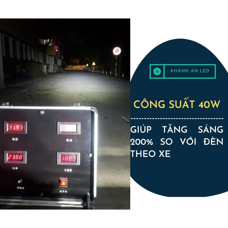 [BH 12T] Đèn led cho xe máy - ô tô 3 tim siêu sáng BMA Z3/40W