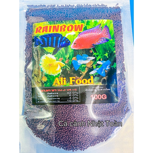 RAINBOW THỨC ĂN LÊN MÀU CHO CÁ ALI VÀ CÁ CẢNH GÓI 100G