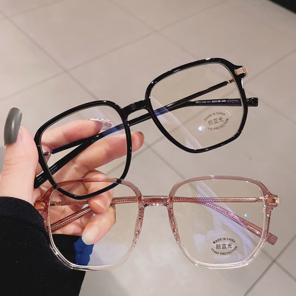 Kính mắt gọng vuông VIENDO đổi màu chống ánh sáng xanh và tia UV phong cách Hàn Quốc thời trang Cho Nam Nữ(có thể cắt cận thị ống kính)