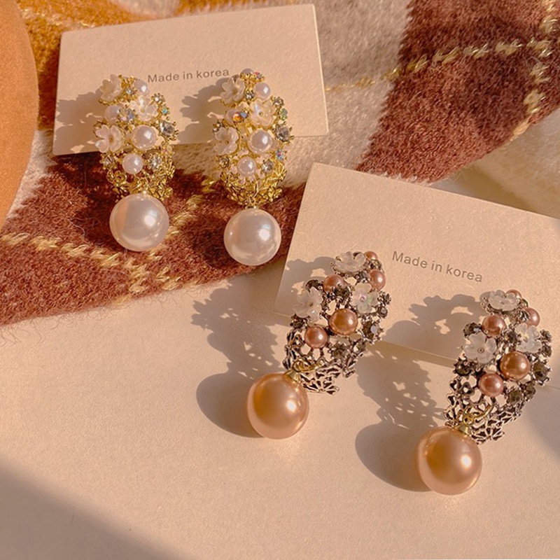 Bông Tai Bạc S925 Hình Hoa Phong Cách Hoàng Gia Pháp Thời Trang Mới Cho Nữ