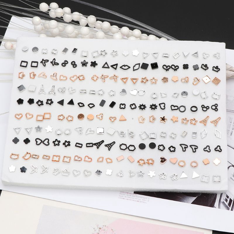 Set 100 Đôi Khuyên Tai Đất Sét Nhiều Màu Sắc Cho Bé
