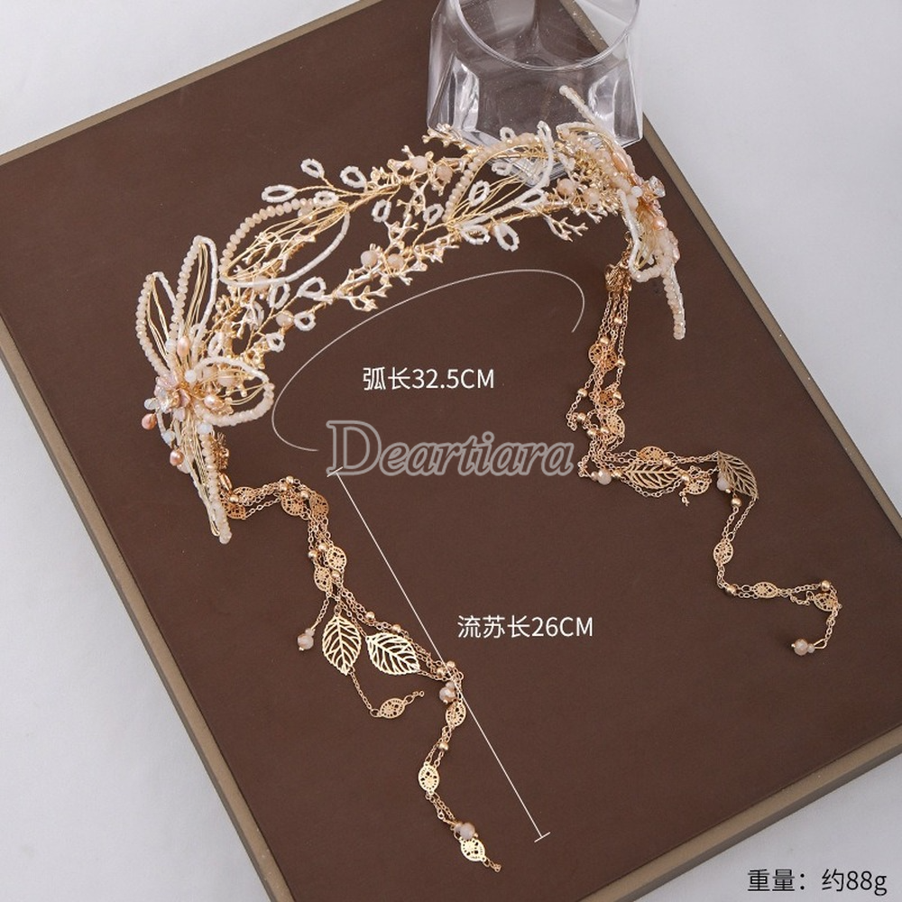 Băng Đô Cài Tóc Đính Ngọc Trai Giả Thời Trang Cho Nữ