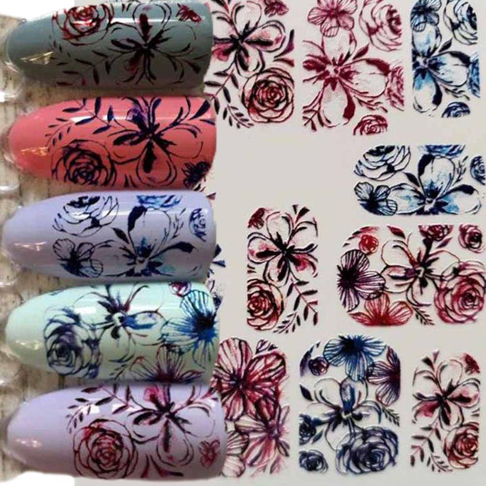 MELODG Hình Dán Móng Tay Khắc Họa Tiết Tuần Lộc / Chuông Giáng Sinh Xinh