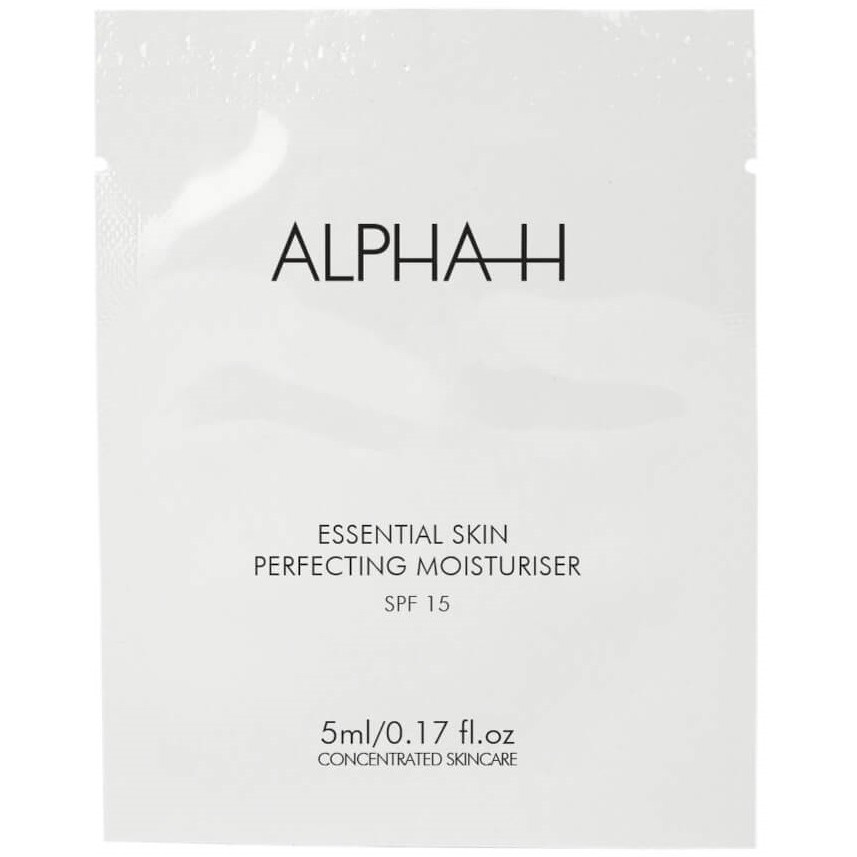 Combo sample kem dưỡng Alpha-H Essential Skin Perfecting Moisturiser SPF15 5ml và tẩy da chết Alpha-H Liquid Gold