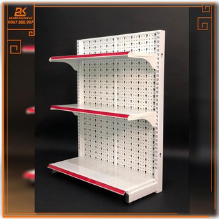 Kệ Siêu Thị Tôn Lỗ Đơn Áp Tường ( 1 Mặt) Dài 90 Rộng 35 Cao 120cm