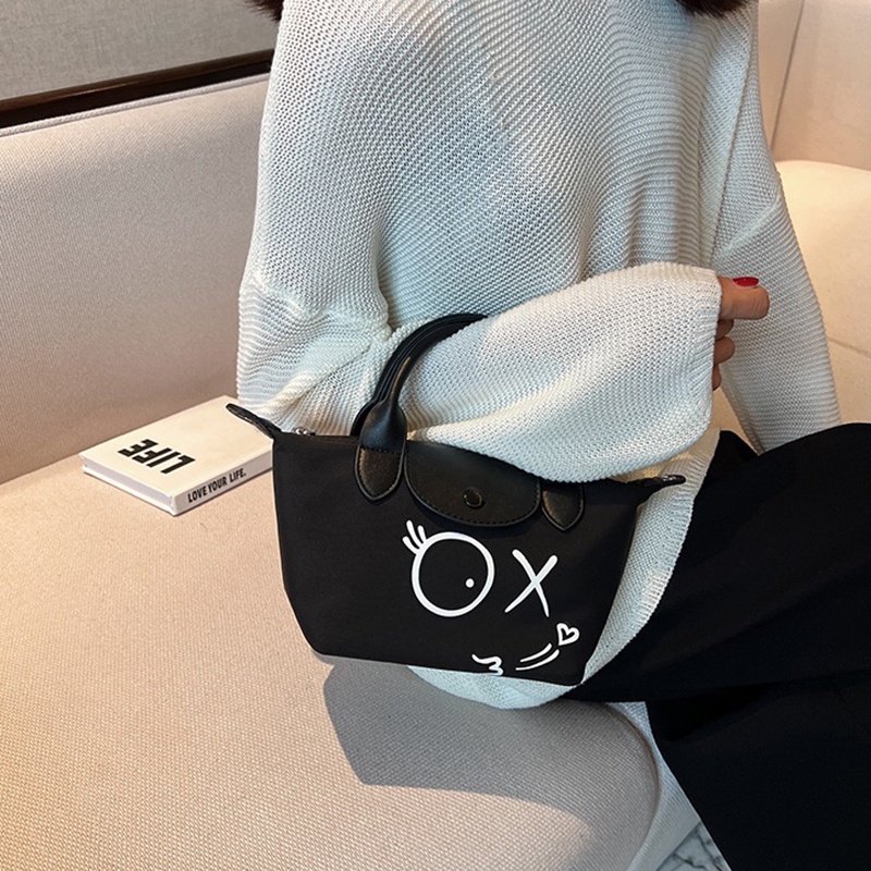 IELGY Túi Đeo Chéo In Họa Tiết Hoạt Hình Phong Cách Hàn Quốc Thời Trang Cho Nữ