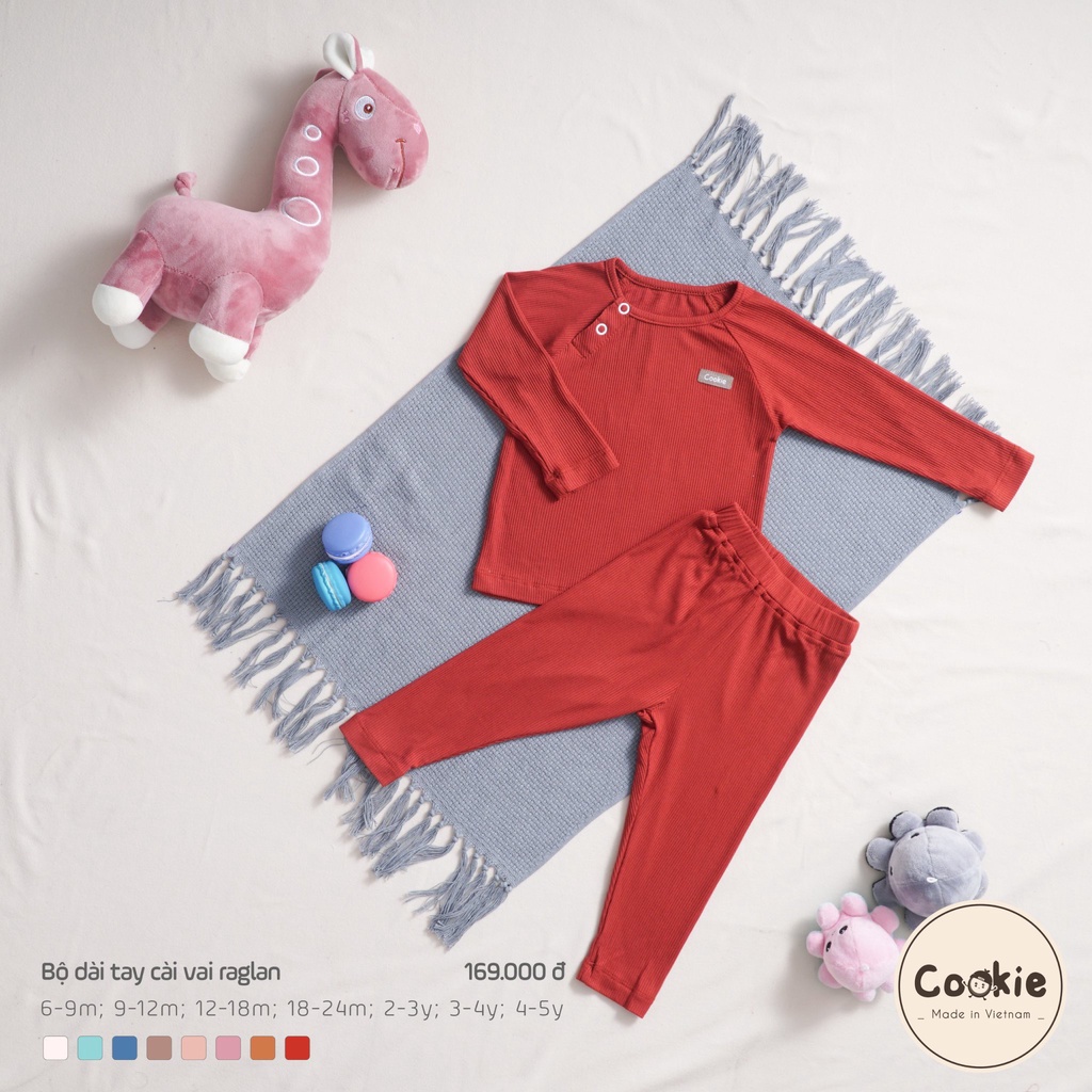 BỘ DÀI TAY CÀI VAI RAGLAN COOKIE