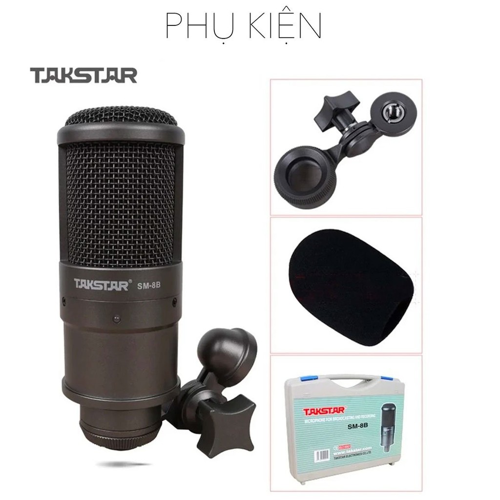 【Chính hãng】COMBO livestream Icon Upod Pro Micro thu âm Takstar SM-8B- BẢO HÀNH  1 đổi 1 trong 12 tháng