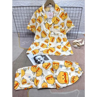 Pijama Bigsize cộc dài, đồ bộ mango 50-85kg