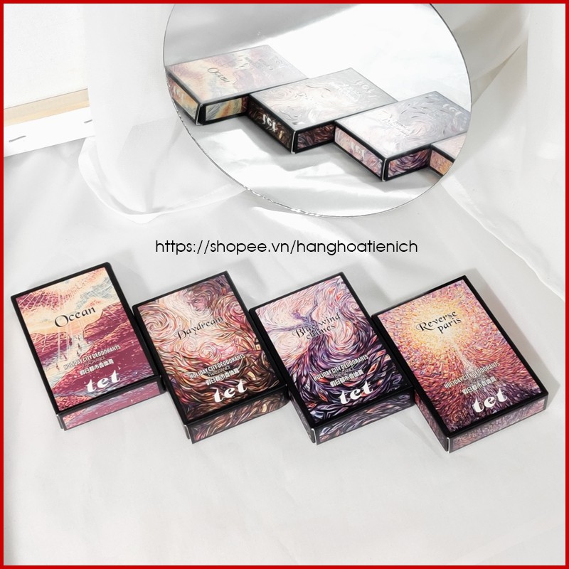 Nước hoa khô TET-Elyse HongKong- Nước hoa sáp khô gồm 4 mùi thơm Nhẹ Nhàng, Quyến Rũ ( Hạn sử dụng 5 năm) | BigBuy360 - bigbuy360.vn