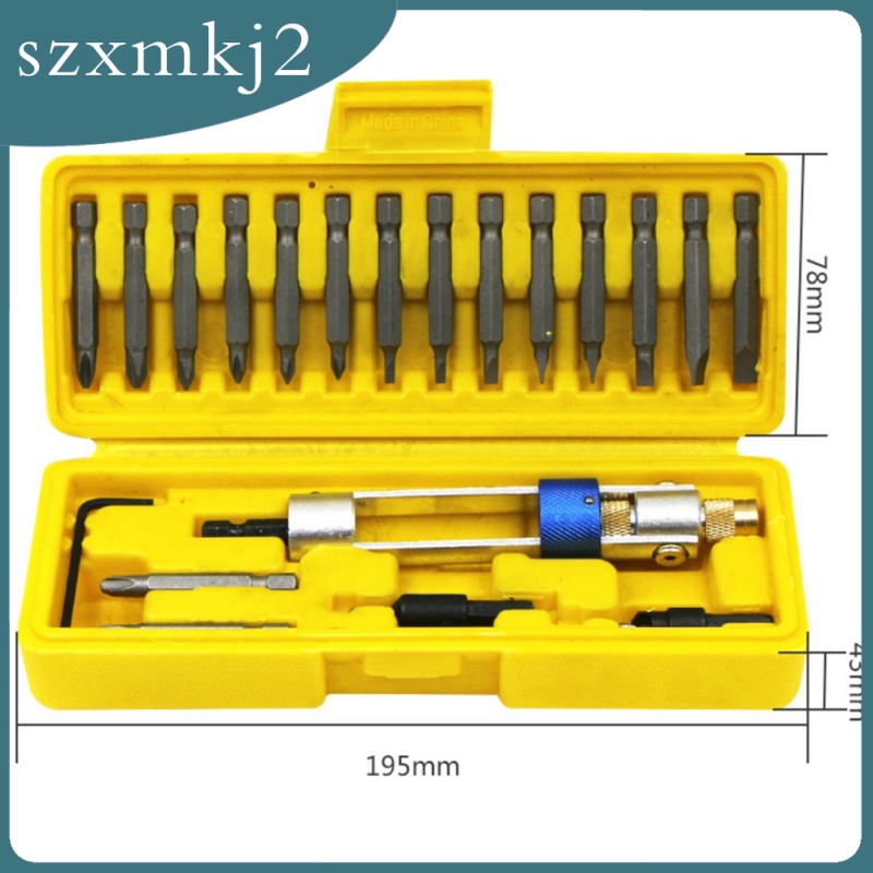 Cutest  20pcs Multi Screwdriver Set  Drill Driver Countersink Bits & Wrench