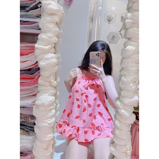 Set Bộ 2 Dây Nơ Dâu Tây