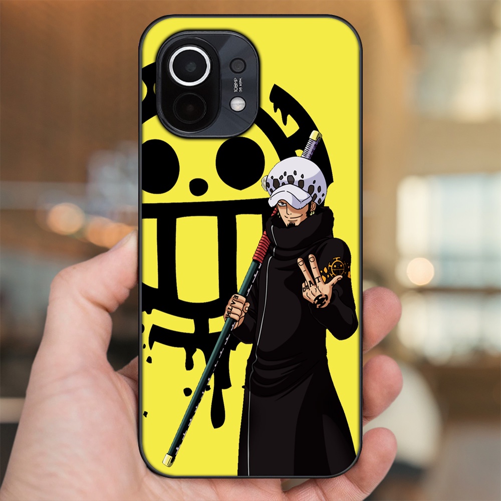 Ốp lưng Xiaomi Mi 11 viền đen in hình Law One Piece