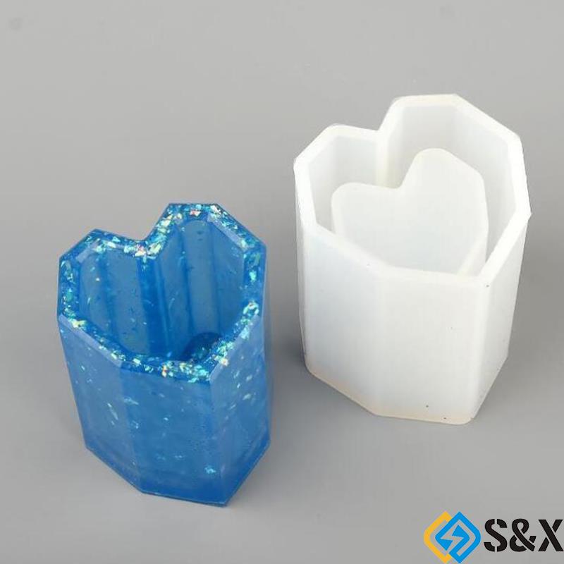 Khuôn Silicone Tự Làm Bút Trang Trí Bàn Làm Việc