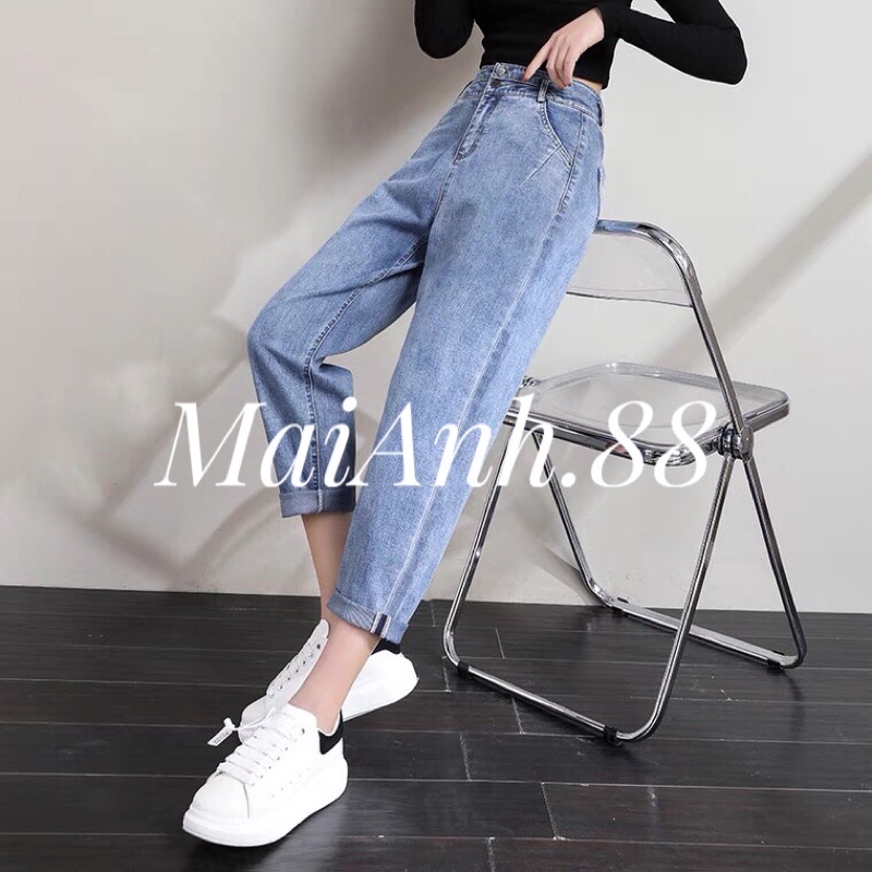 Quần Jean baggy nữ cạp cao MaiAnh.88 quần bò baggy nữ lưng cao phong cách Street style | BigBuy360 - bigbuy360.vn