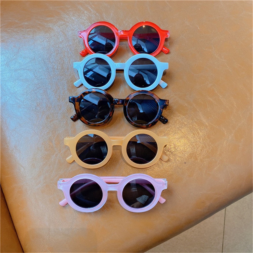 Kính Mát Gọng Tròn Phong Cách Retro Thời Trang Cho Bé