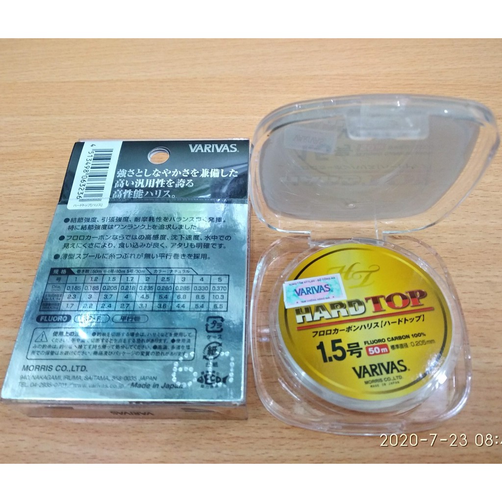 Dây Câu Cá Varivas Hard Top - 50m - FluoroCarbon