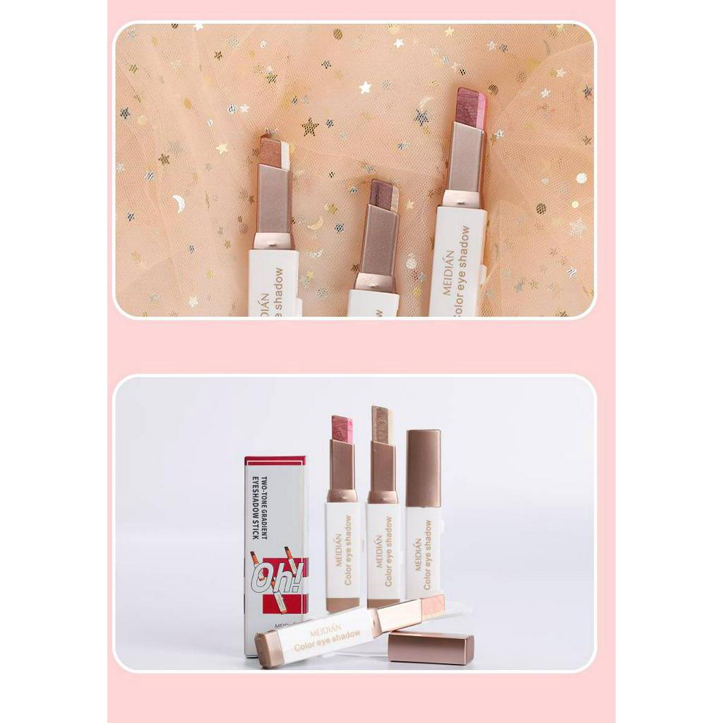 Phấn Mắt Dạng Thỏi 2 Trong 1 2 Màu Tùy Chọn Chống Nước Tiện Dụng