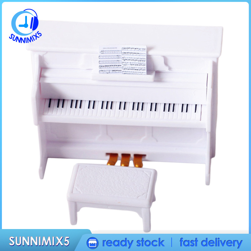 Đàn Piano Mini Cho Nhà Búp Bê Tỉ Lệ 1 / 12 1 / 6