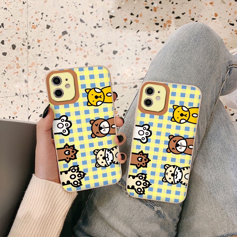 Ốp lưng iphone 11 Promax hình thú bảo vệ camera cạnh vuông ốp12 Pro Max 13pro promax 6 6s 7 8 Plus X Xs Max Xr
