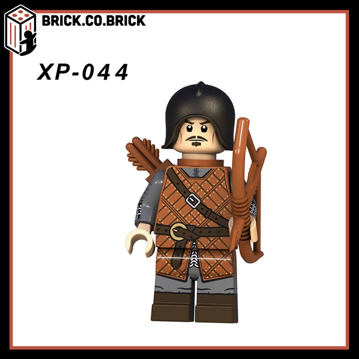 Lính Trung Cổ Nhà Stark Game of Thrones Mô Hình Đồ Chơi Lắp Ráp Trò Chơi Vương Quyền Stark Banner XP042-XP047