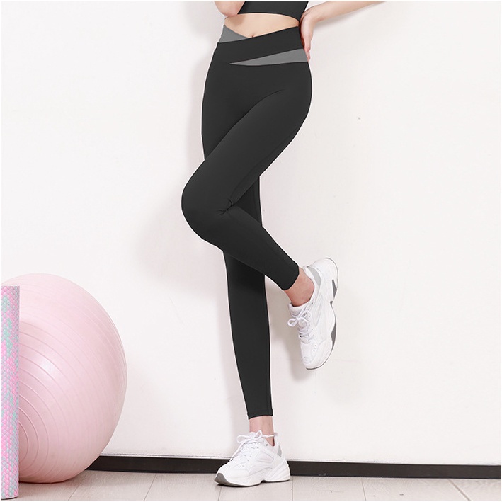 Quần Legging Thể Thao Đàn Hồi Thấm Hút Mồ Hôi Tốt Cho Nữ