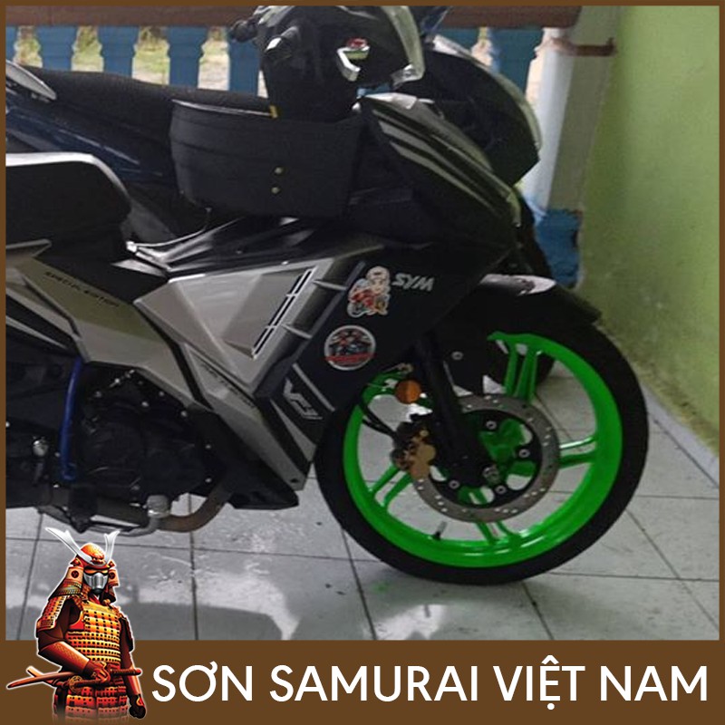 Màu Xanh Huỳnh Quang Sơn Samurai - Combo Màu Xanh 54 Sơn Xịt Samurai