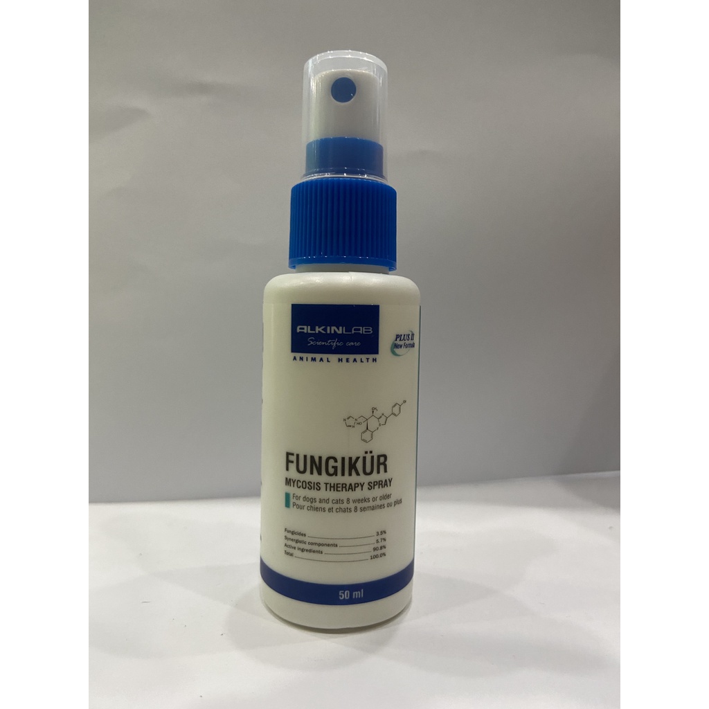 Dung Dịch Xịt Trị Nấm Alkin Fungikur Cho Chó Mèo, Thuốc Trị Nấm Cho Thú Cưng - 50ML