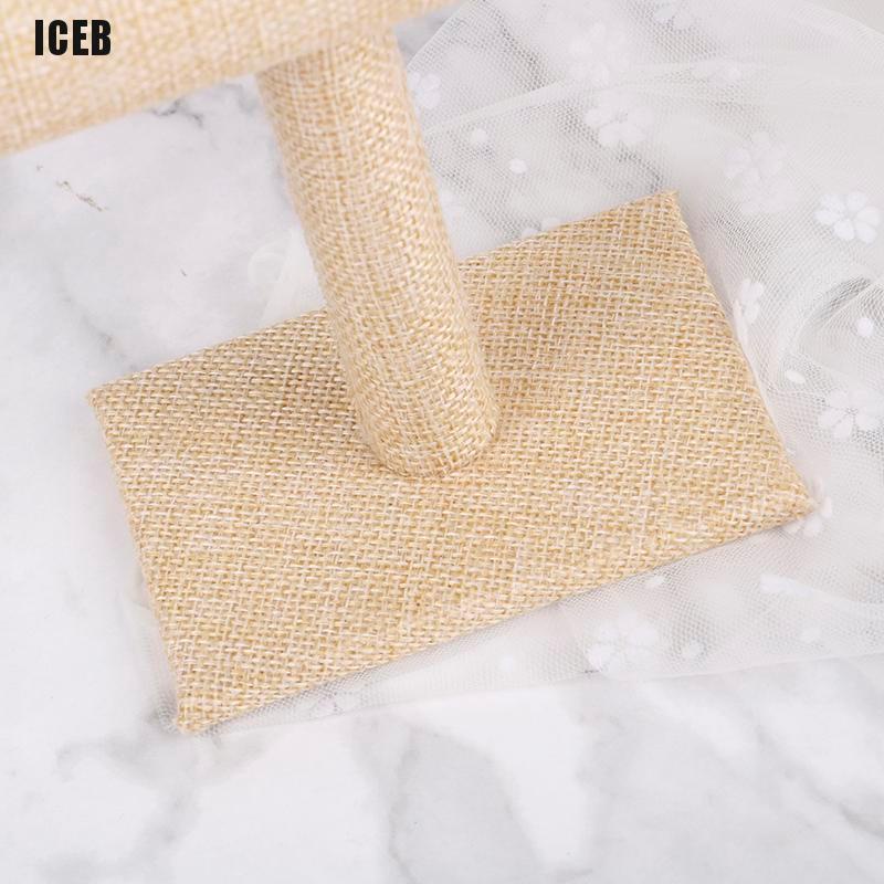 Giá Đỡ Trưng Bày Băng Đô Chữ T Chất Liệu Nhung