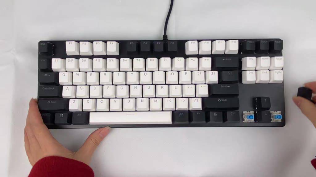 bàn phím cơ rgb led K550 LEAVEN Giao hàng 24 giờ 87 phím Bàn phím máy tính | BigBuy360 - bigbuy360.vn