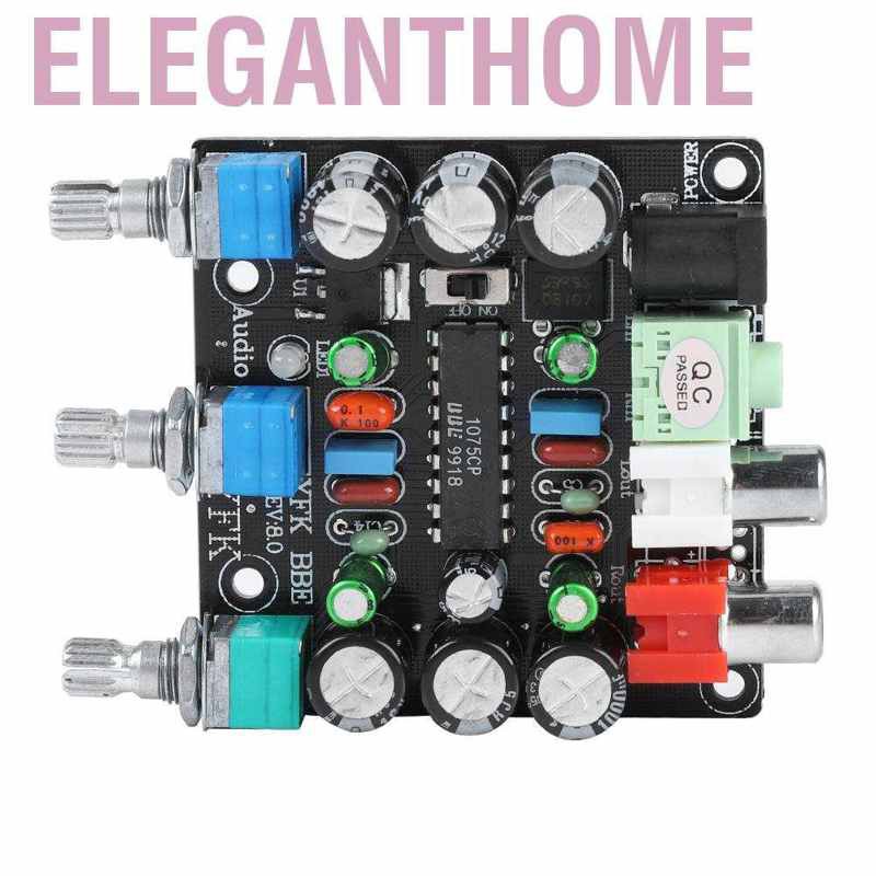 Eleganthome 2 Channel HiFi Sound Preamp Tone Board  Audio Mixer Module for Desktop Speaker