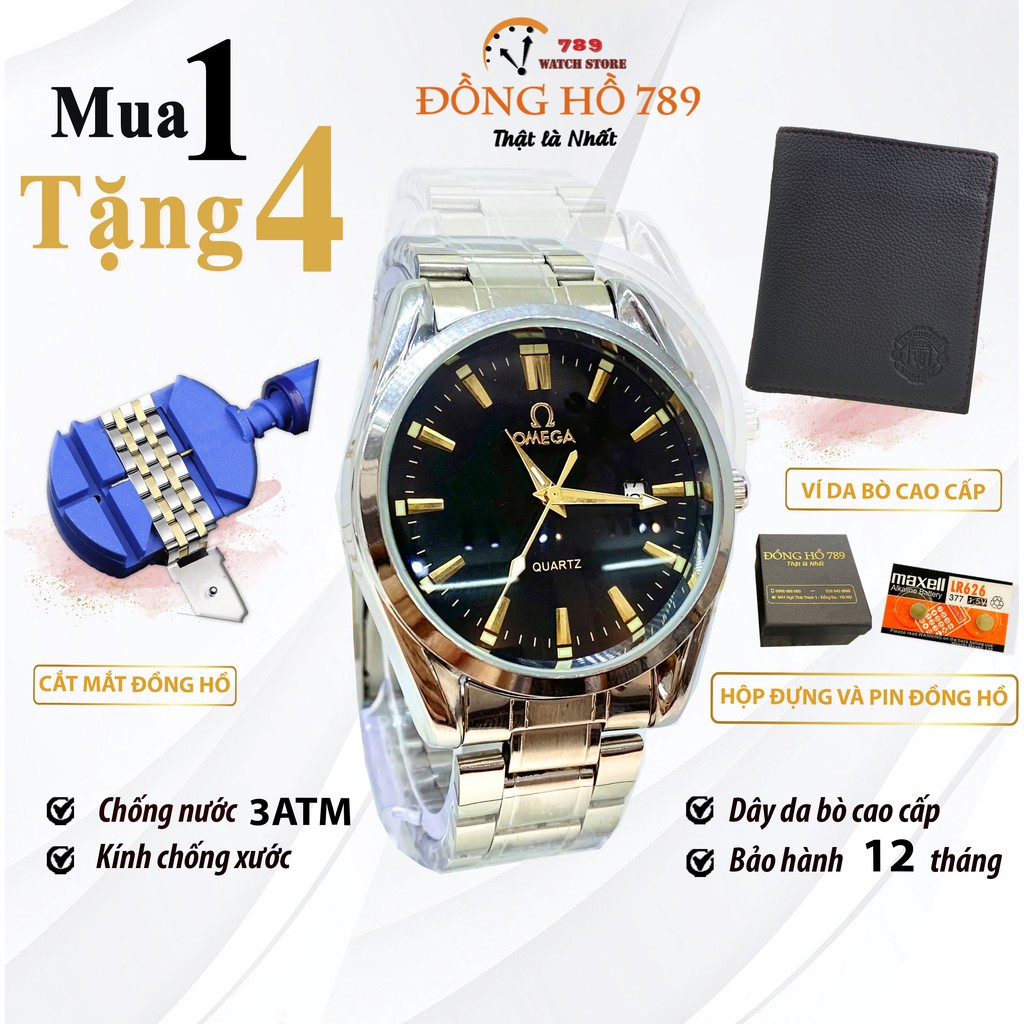 Đồng Hồ NAM 0M.G OM065 TRẮNG Chống Xước, Chống Nước - TẶNG Dụng Cụ cắt mắt, Ví Da+ 2 pin AG4 | BigBuy360 - bigbuy360.vn