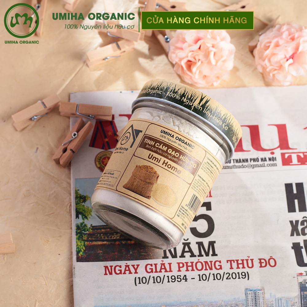 Bột Cám Gạo làm đẹp hữu cơ UMIHA nguyên chất | Rice Bran Flour 100% Organic 135g