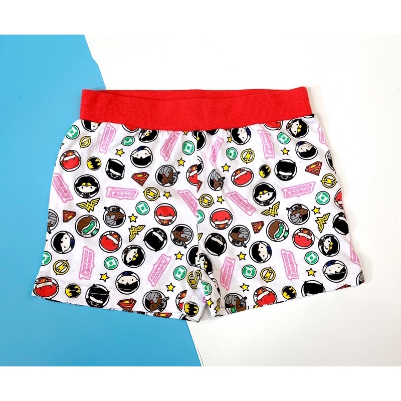 Quần đùi cotton quần short cotton cho bé hình siêu nhân chibi hoạt hình