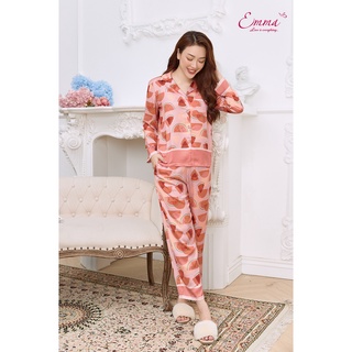 Đồ Bộ Mặc Nhà Pyjama Lụa Dưa Hấu Emma ETLU.20.019.08