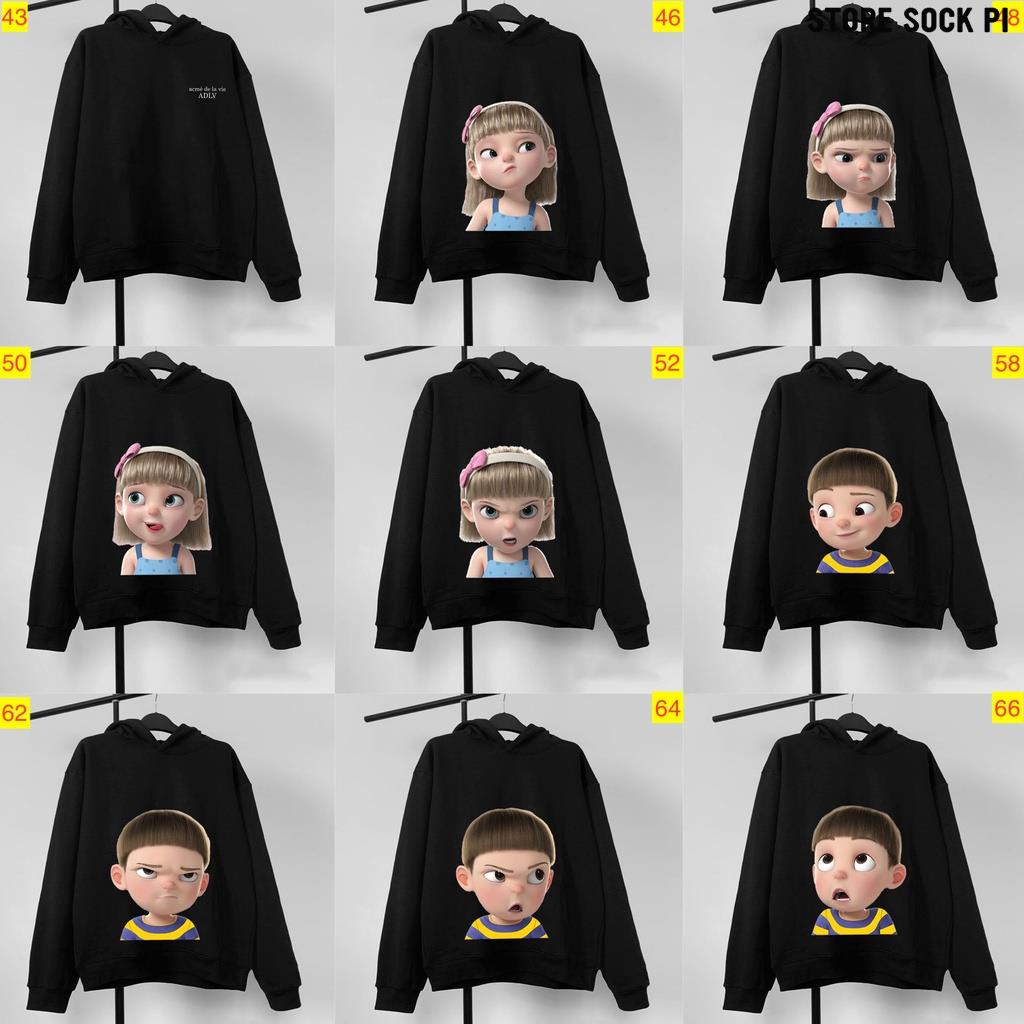 ÁO HOODIE ADLV Baby Face CHẤT NỈ COTTON UNISEX FULL MẪU
