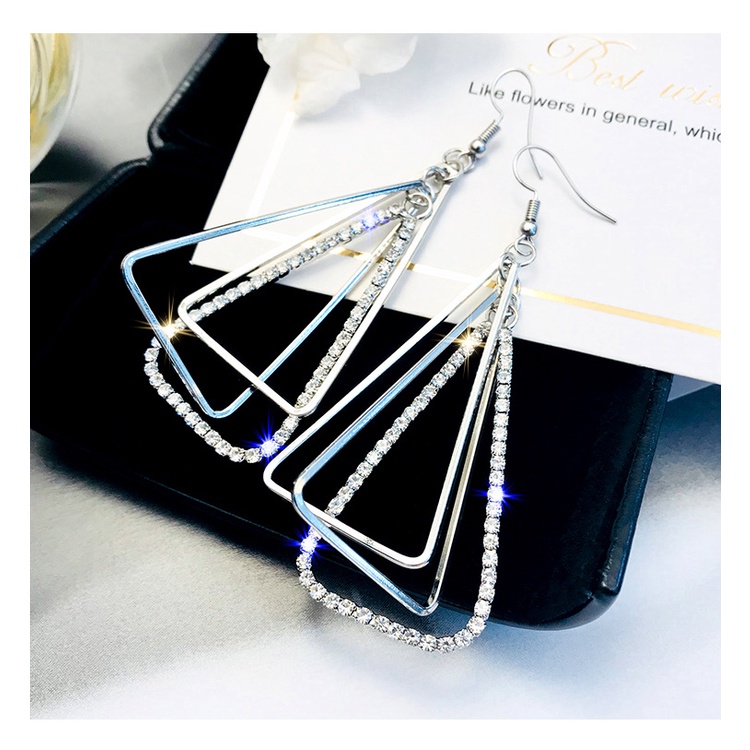 Hoa Tai Dáng Dài Thời Trang Phong Cách Hàn Quốc Cho Nữ