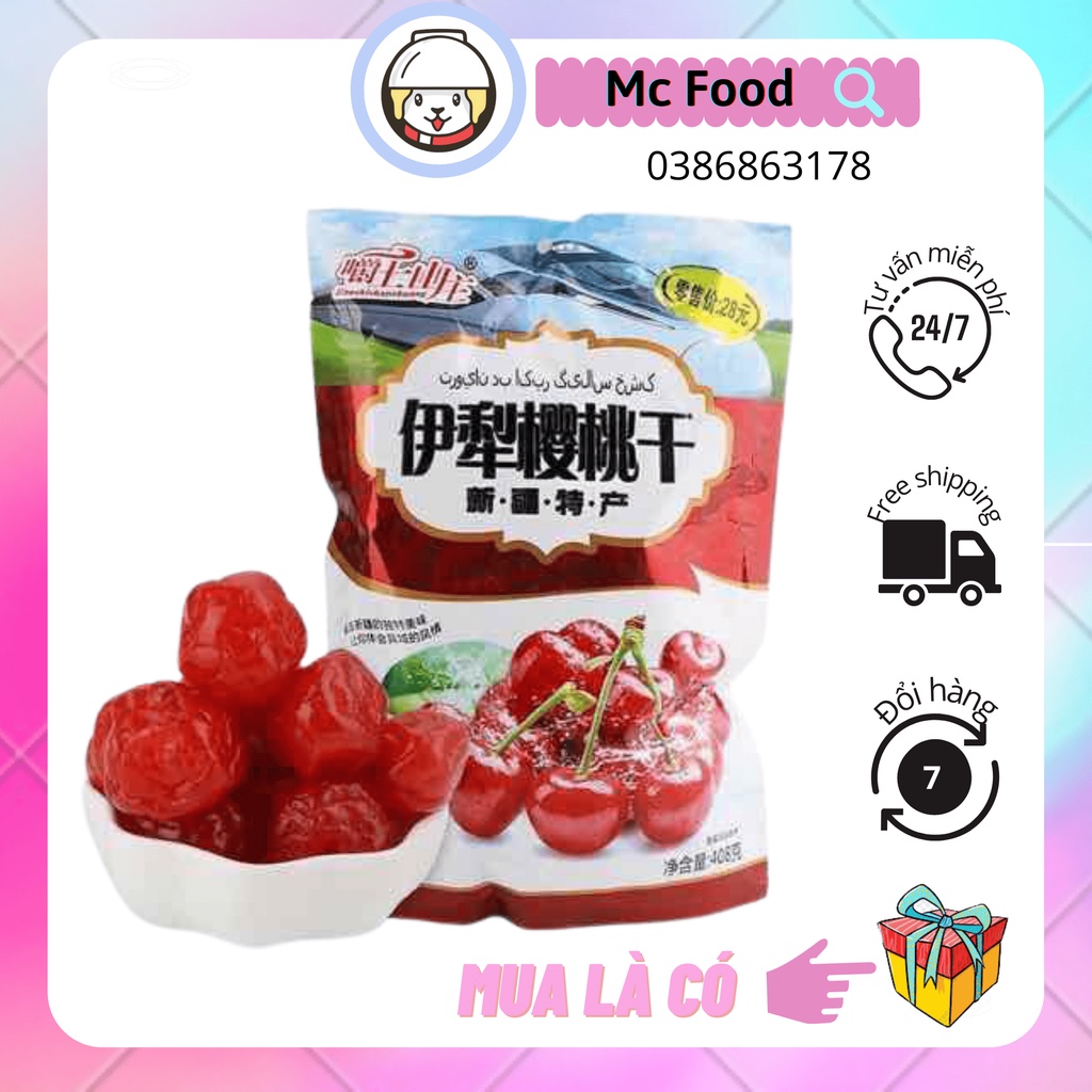 Ô mai cherry Yili taogan 408gMc Food đồ ăn vặt trung quốc