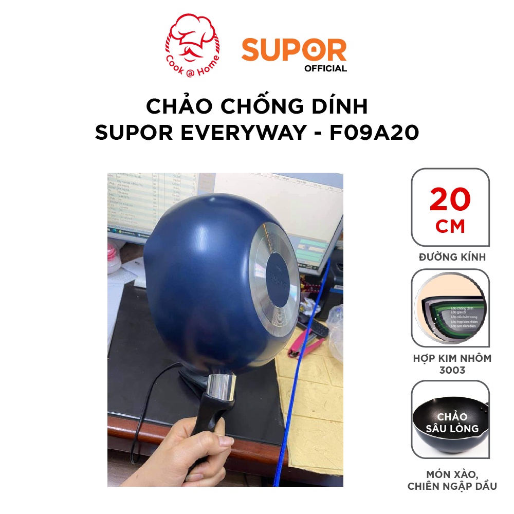 Chảo chống dính Supor Everyway F09A20-20cm