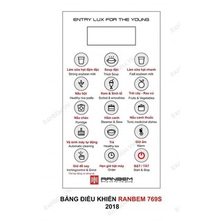 Máy làm sữa hạt Ranbem 769S (có sẵn)