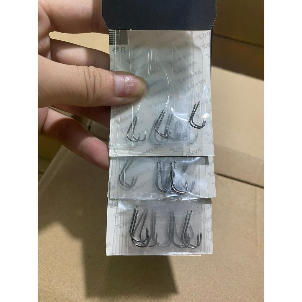 Thẻo lưỡi Đôi Buộc Sẵn Loonva Không Ngạnh Câu Đài Chuyên Câu Chép,Rô,Diếc